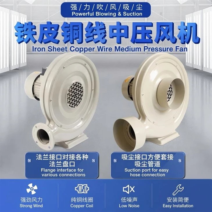 Iron Shell Medium Pressure Blower 220V best